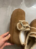 百丽（Belle）复古毛边雪地靴女2025冬新商场同款舒适毛里休闲鞋E5N1DDM5 棕色 37 实拍图