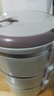 【带饭必备】饭盒带盖上班族保温密封饭盒不锈钢大容量学生便当盒 乳白色3层 实拍图