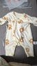 贝瑞加（Babyprints）新生儿连体衣2件装婴儿纯棉衣服四季护肚爬服初生宝宝内衣 黄熊52 实拍图