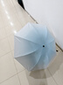 栀臻 全自动雨伞 太阳伞黑胶防晒防紫外线男女士大号晴雨两用伞遮阳伞 渐变海盐蓝【48骨手动】 实拍图