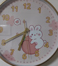 BBA挂钟创意卡通钟表挂表可爱家用客厅儿童房挂墙时钟萌萌兔30cm 实拍图