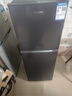 HYUNDAI（韩国现代）小冰箱迷你小型家用冷藏冷冻宿舍出租房办公室双开门二门电冰箱节能省电 118L灰【行业爆款+省电轻音】 实拍图