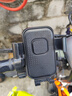 新款电动车摩托车后视镜手机支架户外骑行防震自行车导航支架工厂 车把款+防抖机械卡扣 通用款 实拍图