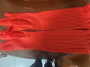 东方红 55CM橡胶手套加长袖防水耐用胶皮厨房保洁清洁洗衣加厚耐油污 1双装(红色)【京仓发货】 L码 实拍图