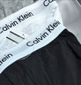 Calvin Klein内衣男士本命年新年红三条装ck低腰棉质防夹臀四角裤平角内裤男 U2664998-太空黑/月光白/椰青灰 3条 M 实拍图