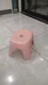 椅子奶油风家用小凳子加厚塑料凳可叠放耐用儿童凳学生寝室矮凳 樱花粉1个 实拍图