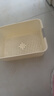名创优品同款 杂物收纳筐塑料桌面收纳盒厨房橱柜零食玩具整理筐 奶油色/白色矮款中号 实拍图