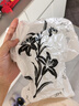 利得抽绳垃圾袋百合印花45*45cm100只1丝加厚家用免撕塑料袋 实拍图