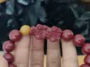 石玥珠宝高含量12mm紫金朱砂貔貅手串本命年护身符转运珠手链男女士款礼物 实拍图
