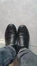 奥康（Aokang）官方春秋季流行商务休闲皮鞋男士舒适百搭一脚蹬鞋子男黑43码 实拍图