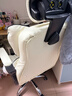 锦汐电脑椅办公椅子电竞椅家用人体工学椅老板椅主播靠背椅皮革转椅 白黑#滑轨扶手+乳胶【新配色】 实拍图