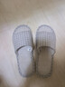 回力拖鞋男女款亚麻凉拖情侣居家休闲轻盈透气吸汗厚底耐磨地板拖 经典网格款HL1036浅咖色38码一39码 实拍图
