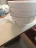 浩雅釉下彩景德镇陶瓷餐具面碗汤碗高颜值家用纯白6英寸高脚面碗4个装 实拍图