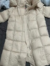 美力城长款羽绒服女装新款90%鹅绒过膝外套连帽户外休闲运动风051 灰色 L 实拍图