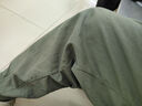 顶峰保罗（Dingfengbaoluo）休闲长裤纯棉宽松直筒裤秋季阔腿工装裤子男HM9901军绿色2XL 实拍图
