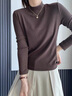 森马（Semir）森马美利奴纯色羊毛衫女24冬新款半高领打底衫可机洗109724107001 实拍图