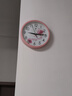 北极星（POLARIS）挂钟 时尚创意客厅钟表 简约石英钟2842粉樱花30cm 实拍图