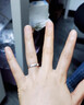 BJYLS999足银戒指女男素圈食指环小众开口纯银尾戒饰品实用礼物送女友 【999足银】极简素圈戒指-女款 实拍图