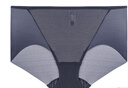 爱慕（Aimer）【商场同款】女士美棉KIKI棉质底裆蕾丝低腰三角裤AM221661 蓝灰色 1条 M (165) 实拍图