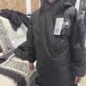 Converse匡威儿童装冬季新款泡芙面包服保暖外套男女童加厚短款连帽羽绒服 正黑色 160 /80 充绒量约201g 【建议身高158-170cm】 实拍图