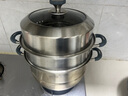 京东京造 蒸锅 家用304不锈钢汤锅加厚炖蒸煮一体燃气灶家用 三层28cm 实拍图