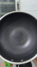 炊大皇 炒锅 304不锈钢炒菜锅煎锅 平底不粘炒锅32cm 可立可视盖不挑灶 实拍图