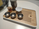 言艺茶盘茶台茶托盘竹制密胺功夫茶盘 悟然长方 实拍图