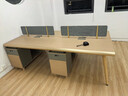 沃霖 E0级办公家具轻奢办公桌椅组合现代办公桌办公室简约屏风工位 2.4米四人位 常规 实拍图