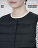 无印良品（MUJI）女式 轻量羽绒便携式 背心 马甲马夹女款冬季内胆保暖女装 黑色 M (160/84A) 实拍图