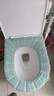 马桶垫坐垫O型针织可水洗马桶套坐便套家用马桶圈 通用加厚 绿+绿 共2件 实拍图