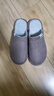 回力日系柔软情侣棉拖秋冬家居室内保暖棉鞋男款HL0006咖啡42-43码 实拍图