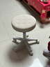 卓博凳子吧台椅升降椅美容凳滑轮凳转椅圆凳椅子BT33米白 实拍图