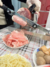 双枪（Suncha）切肉片机牛羊肉卷切片机家用加高刨肉机304不锈钢手动切冻肉肥牛 实拍图