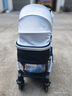 ANGI BABY婴儿推车可坐可躺婴儿车轻便折叠新生儿减震高景观双向儿童手推车 顶配月光银【一键收车+PU橡胶轮] 实拍图
