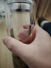 富光 男女士双层玻璃杯 水杯 支持团购定制 304杯子泡茶杯400ML黑 实拍图