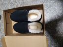 3514保暖羊毛布鞋老人鞋套脚款男士爸爸鞋冬季加厚棉鞋 黑色 38 实拍图