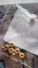 御邪足金999光面算盘珠隔断珠黄金垫片DIY手串手链金配饰 算盘珠:约0.03g（预售） 实拍图