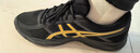 亚瑟士ASICS男子缓震透气跑鞋 GEL-CONTEND 4 黑色/金色 40.5  实拍图