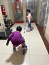 斯威（SWAY）轮滑鞋儿童溜冰鞋男女童初学套装中小学滑轮滑冰旱冰鞋成人直排轮 莫紫八轮全闪+头盔护具+一体支架 M (适合6-12岁)平时鞋码31-36 实拍图