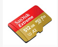 闪迪（SanDisk）512GB TF(MicroSD)内存卡 4K极速金卡A2 V30 U3行车记录仪 运动相机无人机 监控存储卡 读190MB/s 实拍图