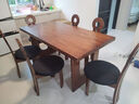 匠谷实木餐桌椅饭桌家用原木餐桌大板桌侘寂风餐桌长方形桌白蜡木长桌 尺寸颜色支持定制（咨询客服） 实拍图
