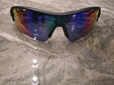 马孔多（macondo）破风款太阳镜 户外运动马拉松跑步眼镜 偏光镜片 极光绿 均码  实拍图