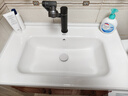 波彼（BOBI）台盆陶瓷一体盆洗手盆单盆阳台浴室柜卫生间半嵌入洗脸面盆池定制 【80*48CM】盆+弹跳下水+防臭管 实拍图
