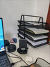 格立特（gelite）金属文件架子多层文件框托盘文件栏文件盘办公桌面收纳文件筐铁资料架整理架 四层/四栏 黑色 实拍图