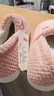 京东京造【厚底防滑】棉拖鞋女秋冬拖鞋室内居家毛拖保暖全包粉红色38-39 实拍图