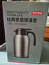 京东京造家用不锈钢保温瓶暖壶按压式热水壶保温壶2.2L钨钢灰 实拍图