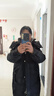 雅鹿长款羽绒服女士2025年新款韩版宽松加厚冬季鸭绒时尚保暖连帽外套 黑色 S （推荐80-100斤） 实拍图