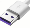 华为 5A数据线 USB Type-A 转 USB Type-C（白色） 1米 AP71  实拍图