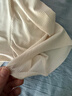 松山棉店商场同款二合一女士睡裙短袖小薄荷罗纹舒适亲肤弹力夏季睡衣 短袖裙-米白 XL （170） 实拍图