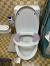 松鲸马桶盖通用加厚坐便器盖子家用抗断老式抽水马桶座圈配件轻音盖板 大V型【加厚带提手】 实拍图